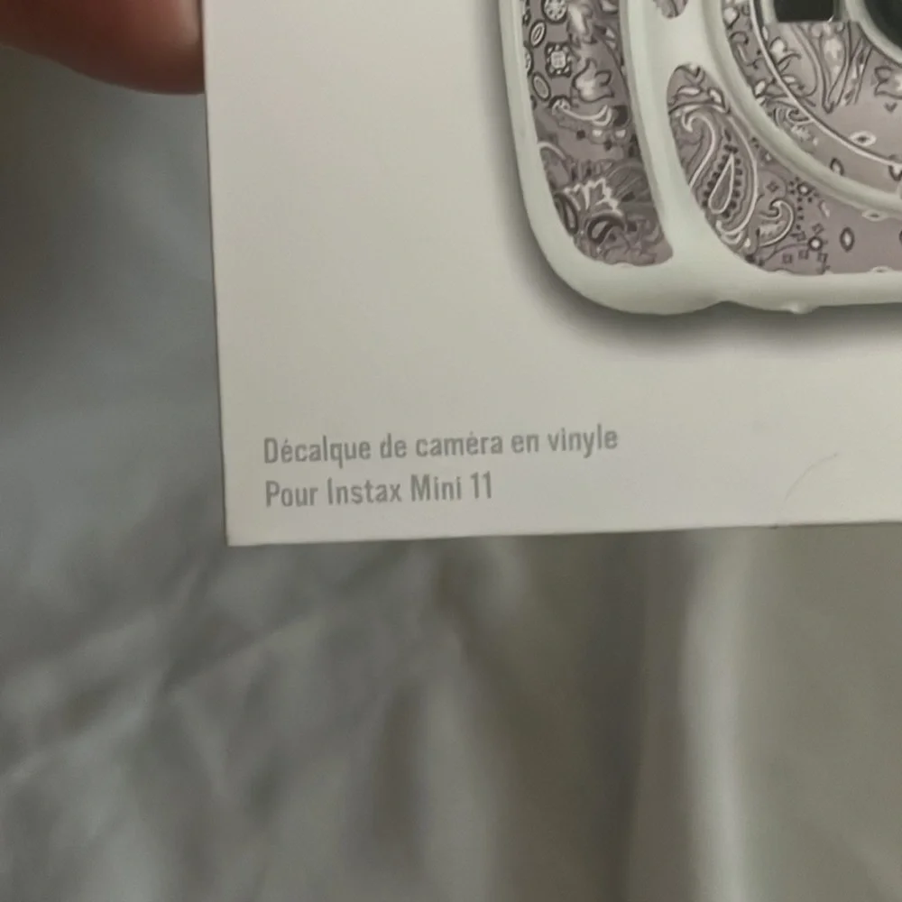 Fujifilm vinyl camera decal for insta mix 11 camera NWT